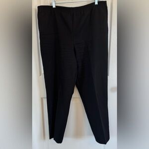 Alfred Dunner Black Elastic Waist Pants, Women’s Size 14